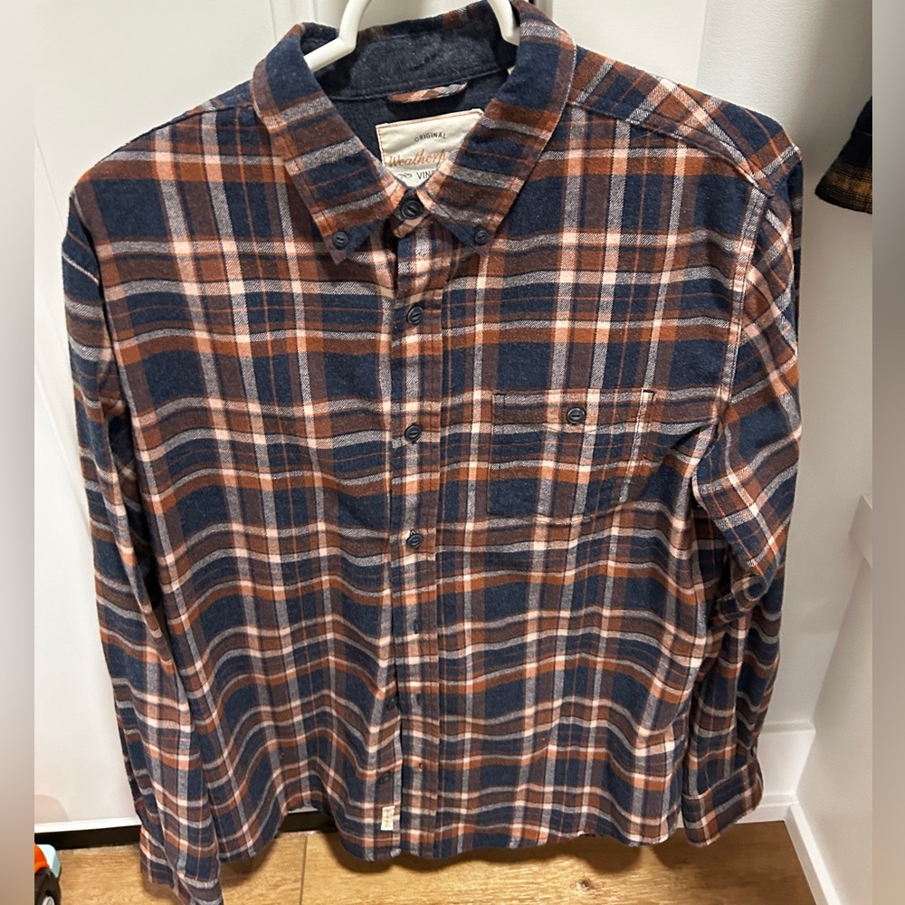 Two Flannel Button Downs